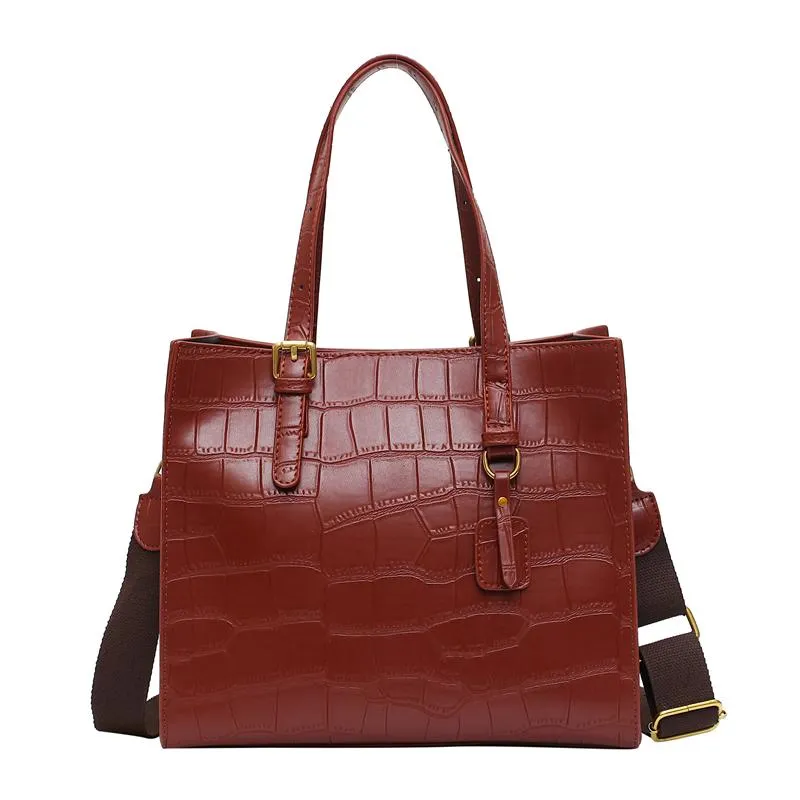 DHgate.com:Womens Leather Crossbody Bag with Stone Pattern