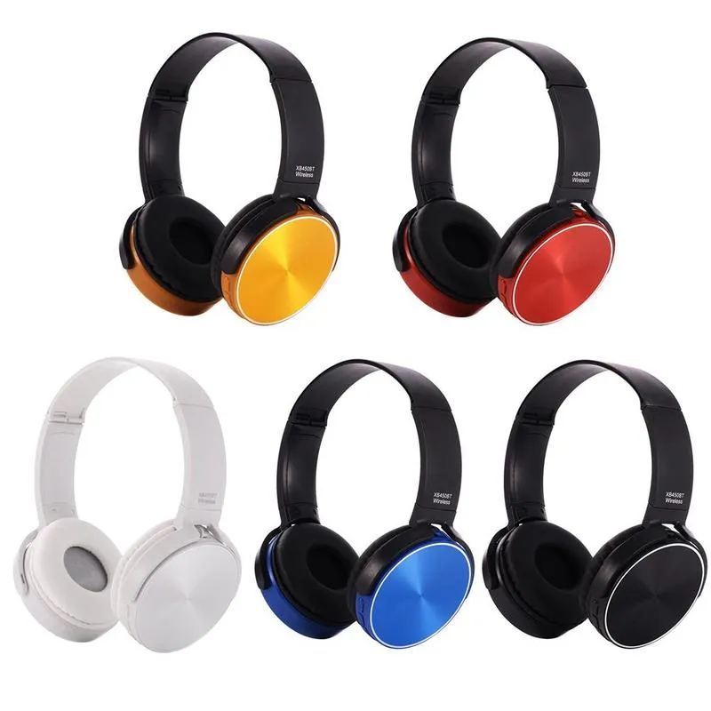 Billigt Pris Fällbart Trådlös Bluetooth Headphone Heavy Bass Over Headphone Stereo Headset med MIC FM Support TF-kort