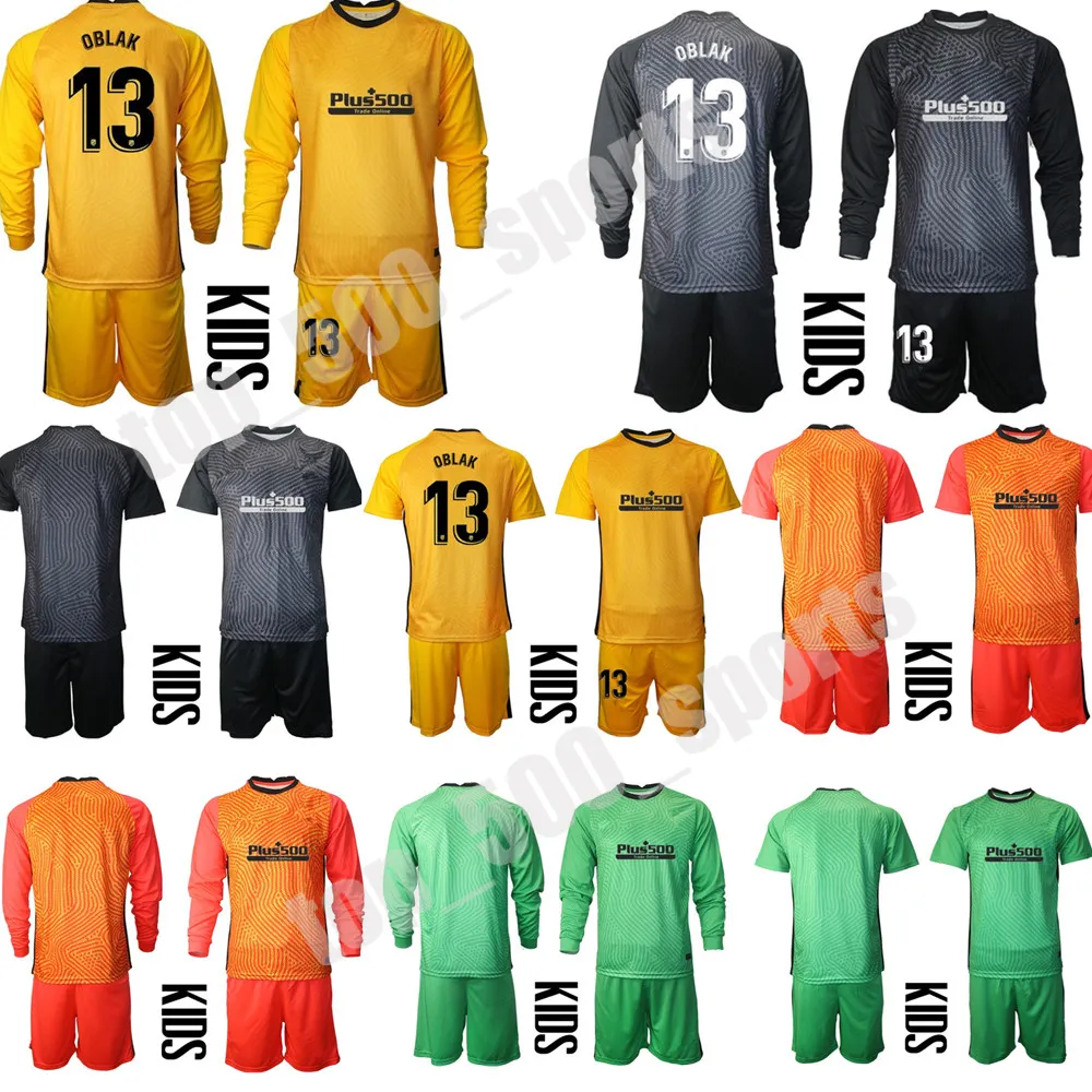 No13 Oblak Grey Goalkeeper Kid Jersey