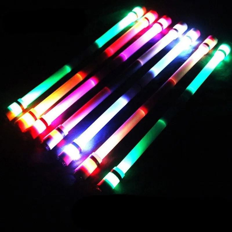 Glow girando canetas de esferográfica girando caneta de jogos de giro para crianças luz colorida led brilhante criativo brinquedo de presente de brinquedo de brinquedo 201111