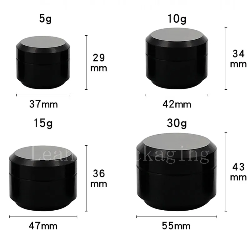 5g 10g 15g 30g black cream jar (5)