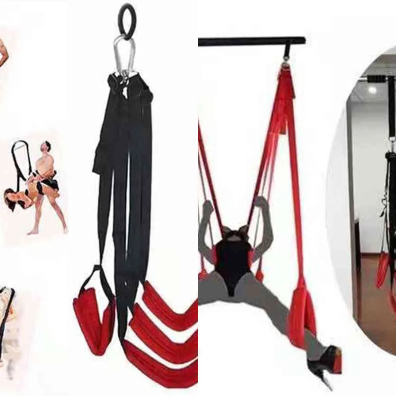 NXY Sex Swing Sex Training Adult Swing Door with Slave Sensual Bondage 18 Toy Adjustable Shoulder Strap Weighs 300 Pounds 1208