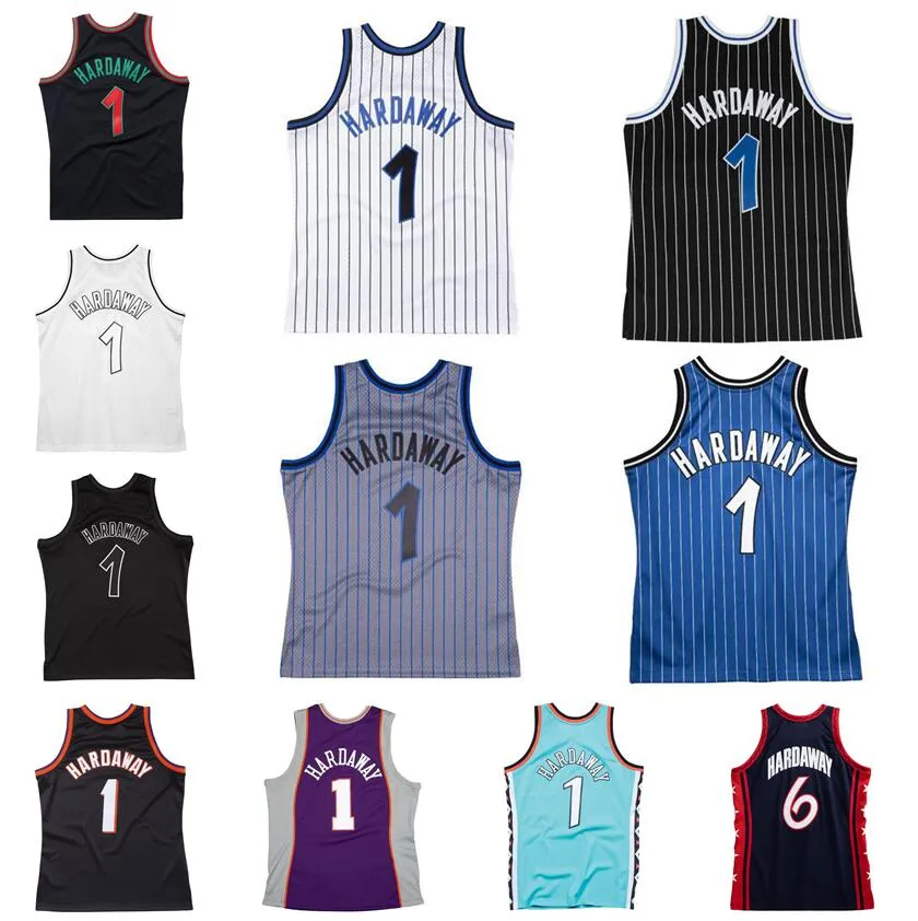 Zszyta koszulka do koszykówki Penny Hardaway 1993-94 99-00 01-02 Mesh Hardwoods Classic Retro Jerseys Men Młodzież S-6xl