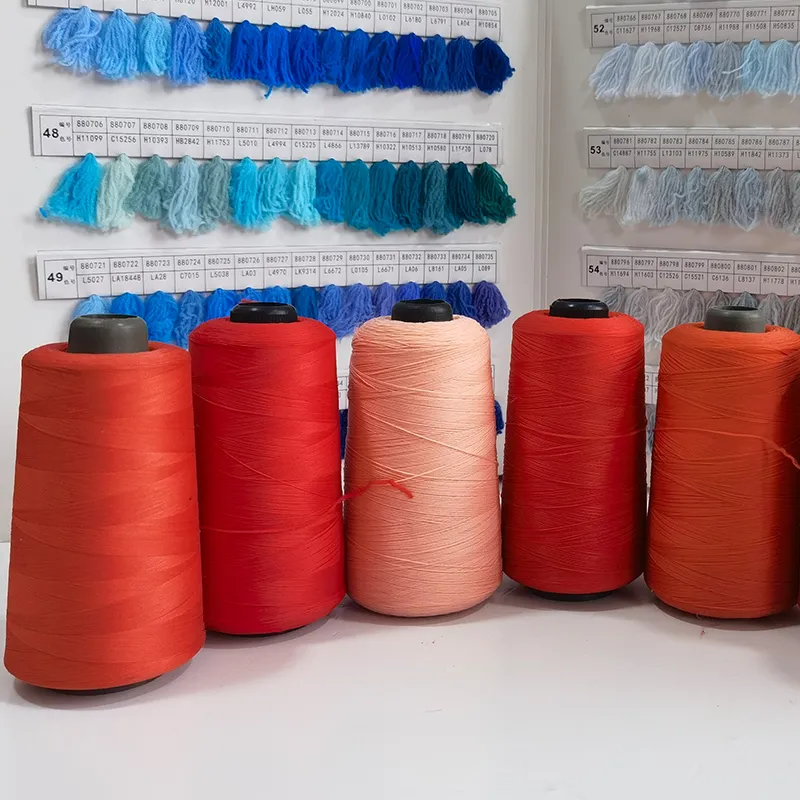 Thread de costura cama doméstica 150d, 200d, 300D Nylon Alta Elastic Silk Roupas de malha