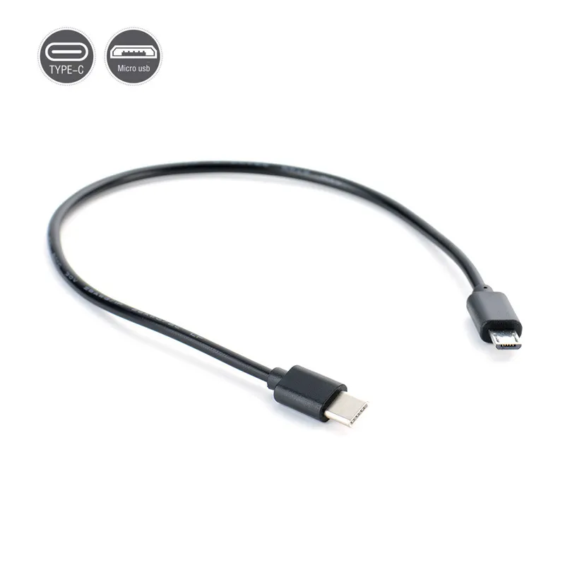  Micro USB a tipo C (USB-C) macho de sincronización de datos  carga OTG adaptador de cable de cargador c429 : Celulares y Accesorios