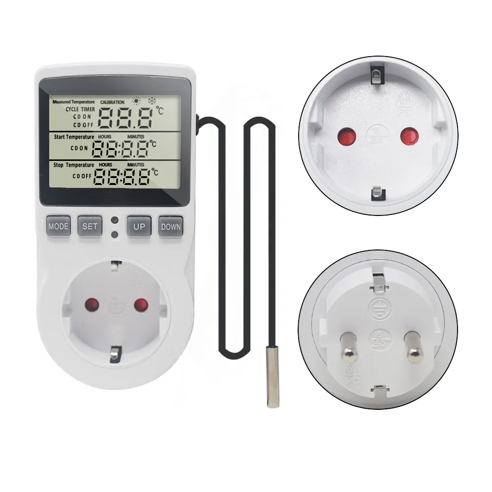 Multifunktions Thermostat, Digitaler Temperaturregler, Steckdose