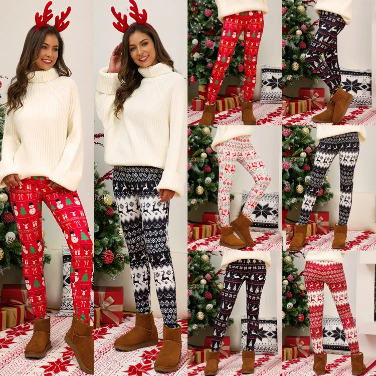 Christmas Tree Snowflake Elk Print Leggings For Women Plus Size Bootcut  Pants Thermal Trousers Womens In S 5XL Sizes E111105 From Armorcase, $7.68