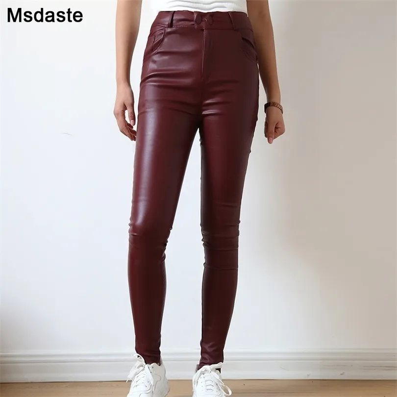 Женщины леггинсы брюки красный черный серебристый корпус женщина брюки сексуальные тонкие высокие спандекс талии толчок женщин 211221