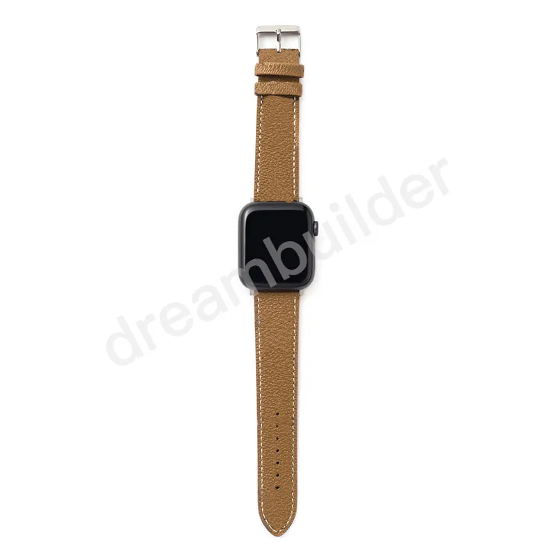 L fashion designer Watchbands 42mm 38mm 40mm 44mm iwatch 2 3 4 5 bands Leather Strap Bracelet Stripes watchband 