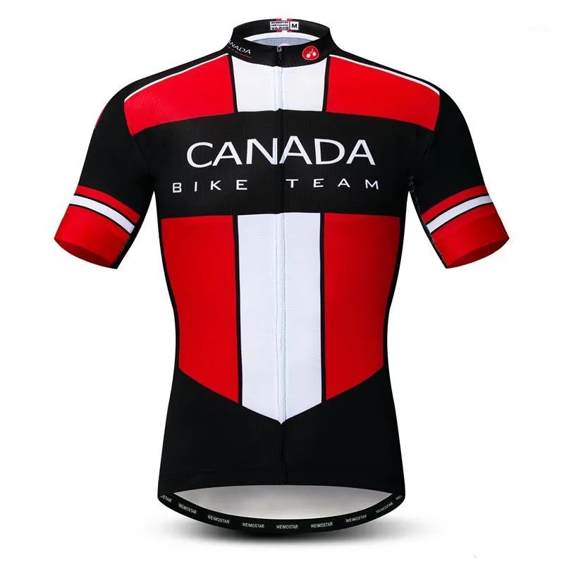 Maglia da ciclismo Weimostar National Team Canada Maglietta da uomo Sport estivo Abbigliamento da bici Maglia da bici da mtb traspirante1