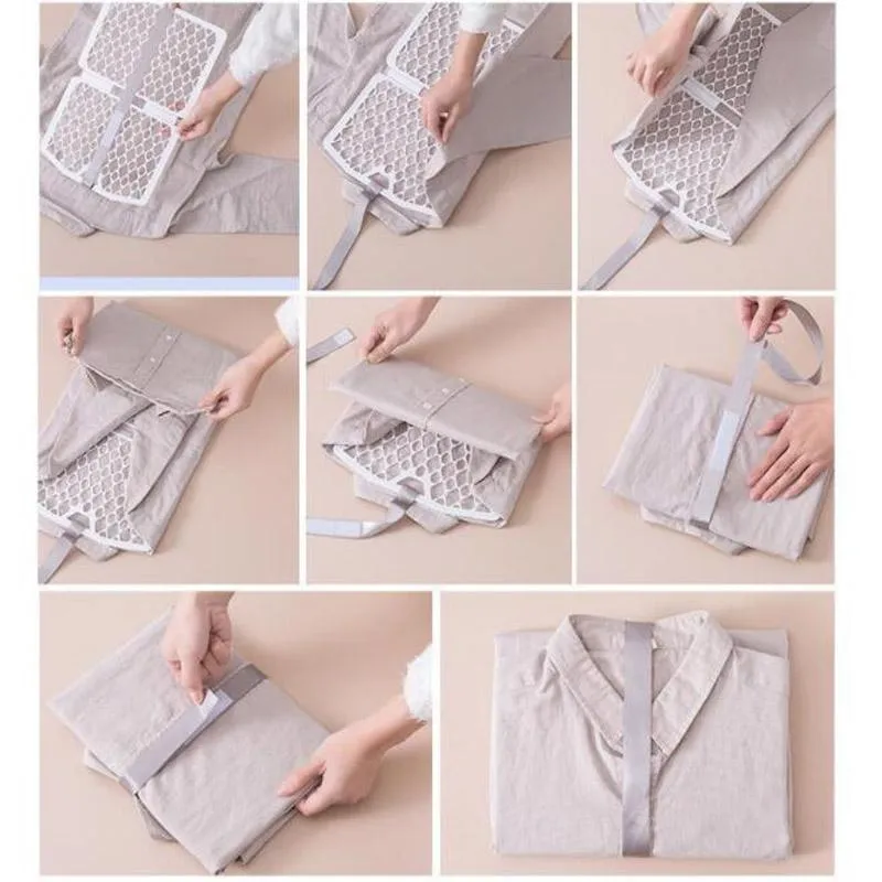 Lazy Folding Clothes Organizer Shirt Organizer T Shirt Folder Board Clothing Dividers Stackable Folding Board ZC3424