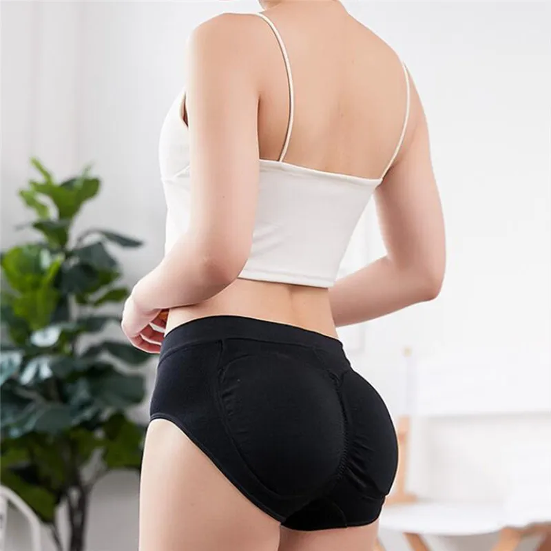 Women Sponge Padded Abundant Buttocks Pants Lady Push Up Middle Waist Padded  Panties Briefs Underwear From Yigu110, $13.19