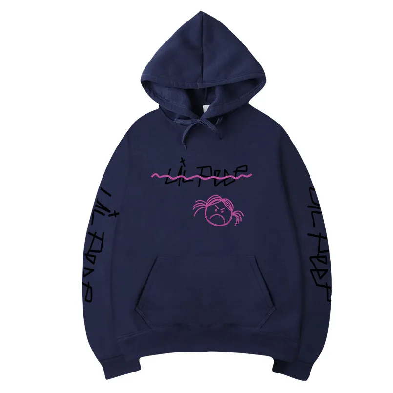 Lil peep sales blue hoodie