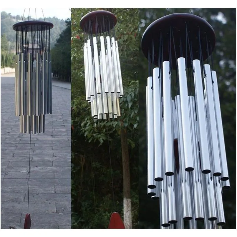 27 tubes 5 bells windchime chapel bells wind chimes door hanging wind chimes garden decorations 30pcs ooa5137 p