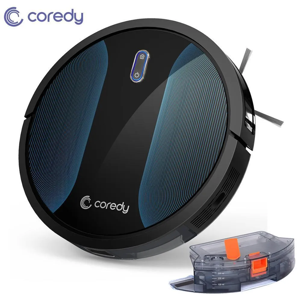 COREDED R500 + Smart Robot Aspirador de Limpeza Molhado Poeira de Água Mapa Cabilete Cleaning Cleaning Cleaning Swarting Aspirador Espectrão Robôs Y200320