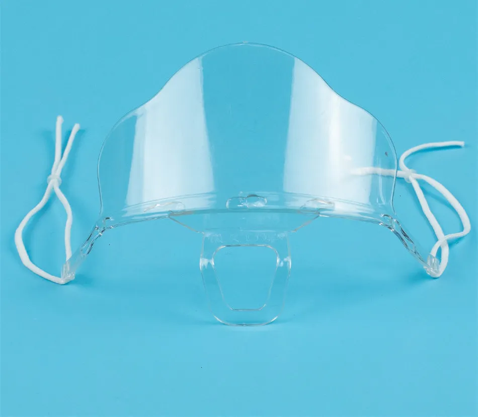 Plastic Face Hot Pet Anti-Mist Sale Masker Transparant Spichel Mond Shield voor restaurant en hotelgebruik