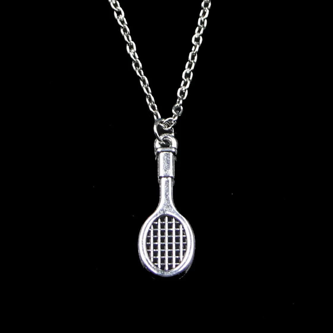 Mode 29*10mm Tennis Schläger Anhänger Halskette Link Kette Für Weibliche Choker Halskette Kreative Schmuck party Geschenk