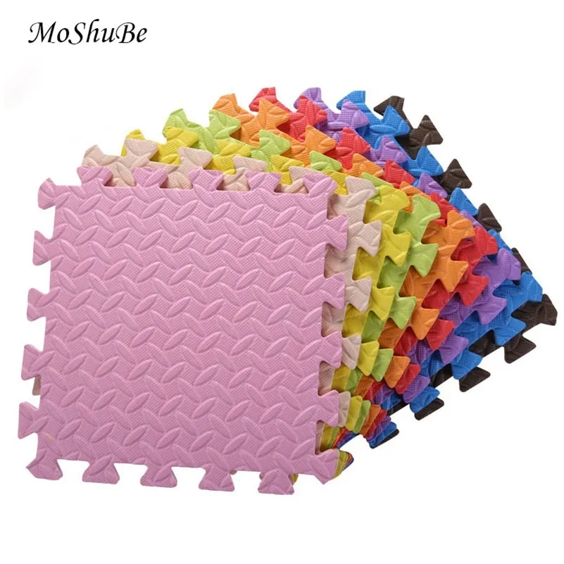 30 * 30cm Mjukt golv Utveckla Crawling Kids Mattor Baby Play Mat Pussel Carpet Eva Foam Aktivitet Pad Spel Barnleksaker LJ200911