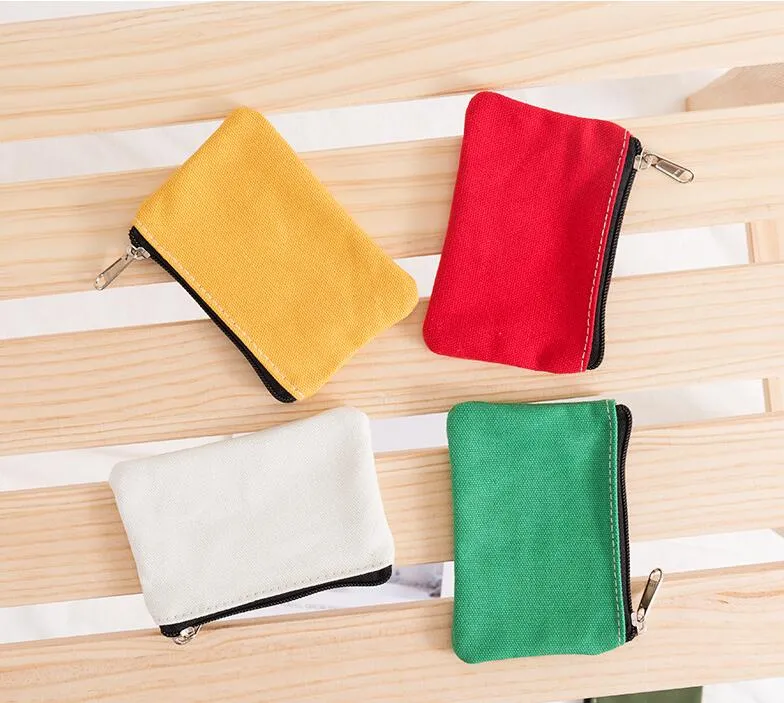 Plain canvas hotsell coin purse