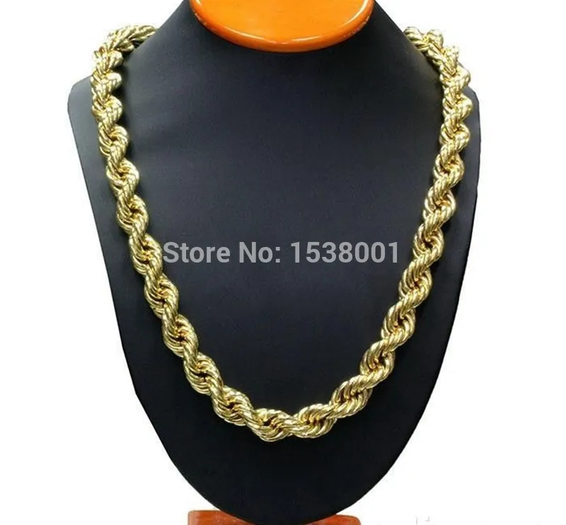 Classic Trendy 18K Yellow Gold Filled Rope Chain... From Blingfashion ...
