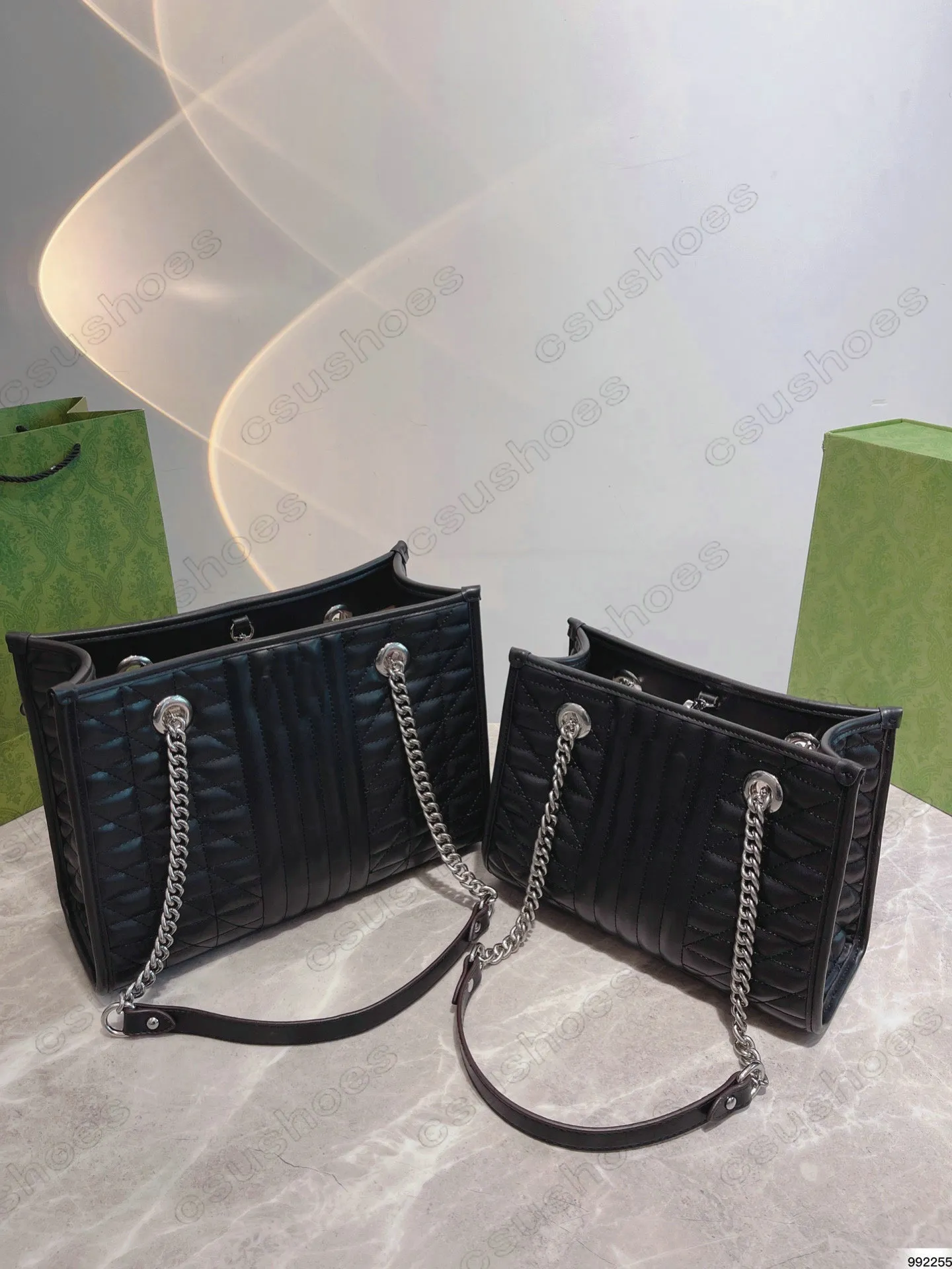 681483 Bolsa Geométrica Ophidia Bolsas Designer Marmonts Chain Bolsas Femininas MM BB Bolsas Bolsas de Couro Bolsa de Ombro Crossbody Luxos Designers Cross Body