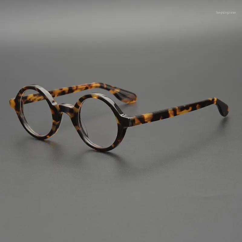 vazrobe Petites Lunettes Rondes Hommes Épais Acétate Tortue Lunettes Cadre Homme Nerd Vintage Lunettes Lunettes pour Prescription1