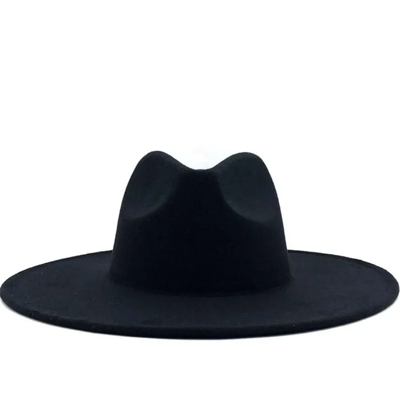 قبعات الكرة فيدورا بكميات كبيرة كبيرة كبيرة واسعة الحافة القبعات أعلى قبعة رسمية ليدة