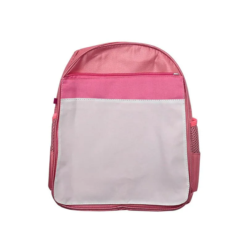 Sublimation Storage Bags Multicolor Heat Printing Schoolbag Customized DIY Kids Bag Wholesale A02