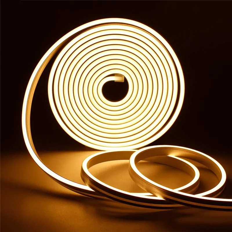 12V LED Strip Wodoodporna wstążka LEDS Neon Light IP67 2A Power Biały Ciepły White Ledtape Lampa 2835 120ed / m Modelowanie świateł