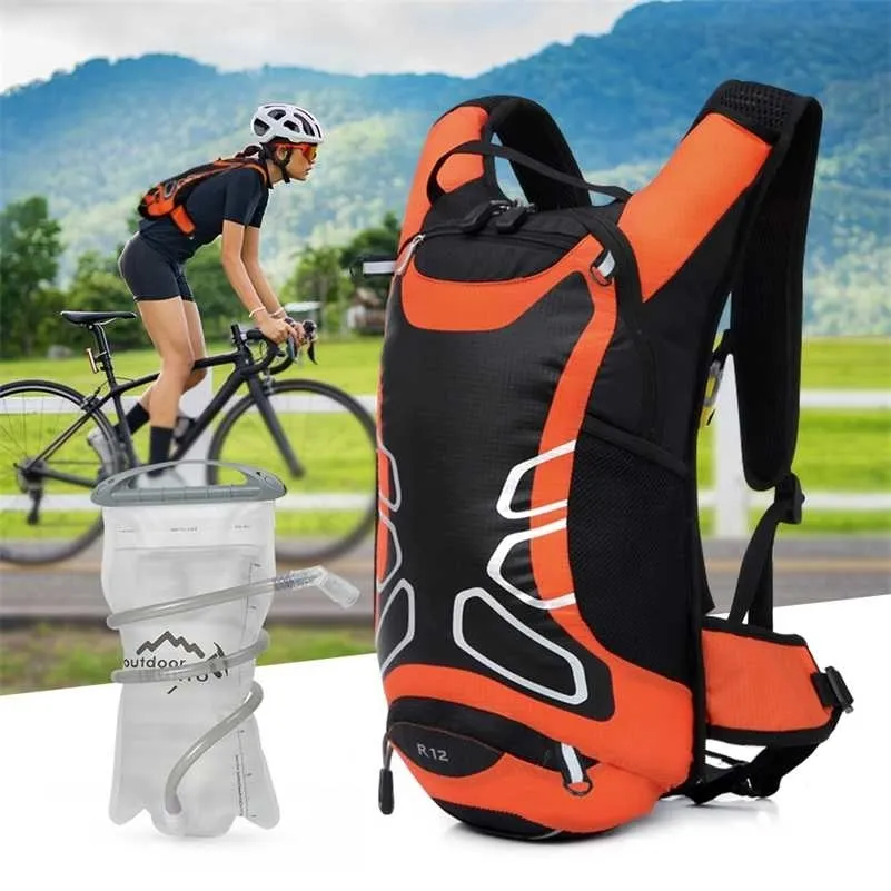 Ultra-light 15-Liter-Fahrrad-Rucksack, Berg (MTB) oder Rennrad Radfahren Wassersack, 2-Liter-Tasche 220112