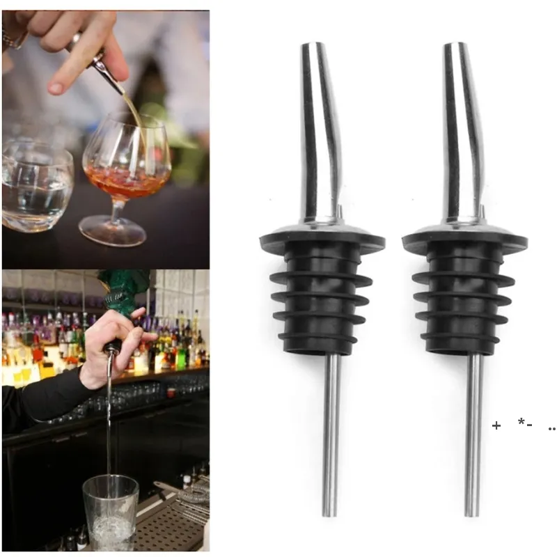 Tappo in acciaio inossidabile per bottiglia Versatore di vino Utensili da bar Distributore di olio d'oliva Beccuccio Tappi per versatore Accessori per bottiglie RRA11750