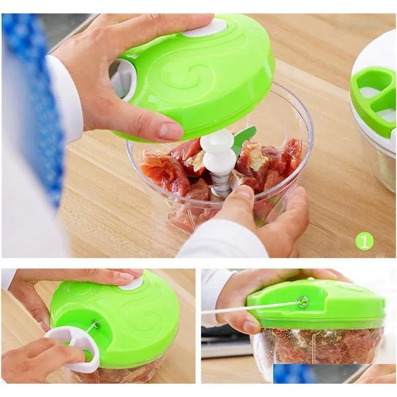 multifunction high quality new high speedy design vegetable fruit twist shredder manual meat grinder chopper garlic cutter