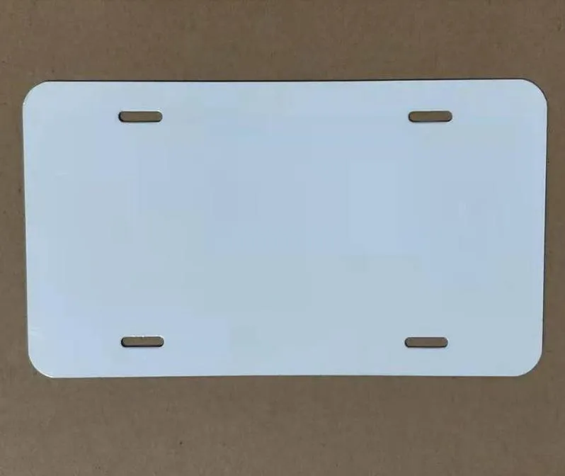 Party Favor 12x6 "Sublimação Em Branco Metal Carta de Carro de Carrete de Transferência de Calor Impressão DIY Sublimações Car-License Plates SN3288