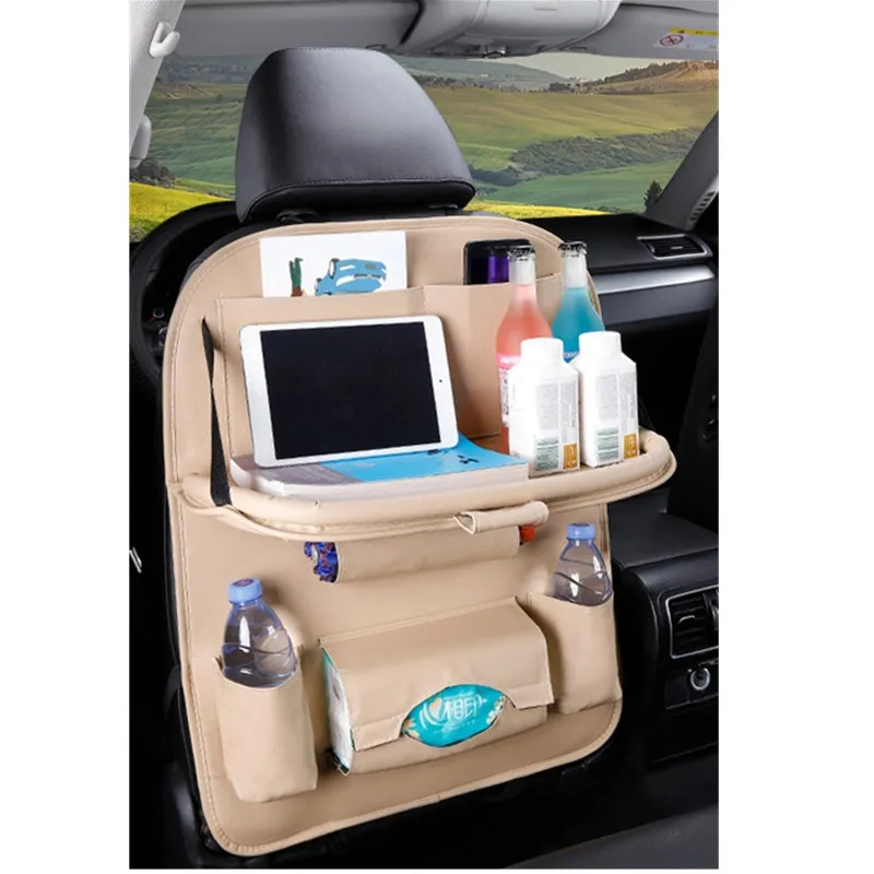 Sac De Rangement Organisateur De Siège Arrière De Voiture, Avec Plateau De  Table Pliable, Support De Tablette, Boîte À Mouchoirs, Sac De Siège Arrière  Automobile, Accessoires De Protection 225S Du 26,71 €