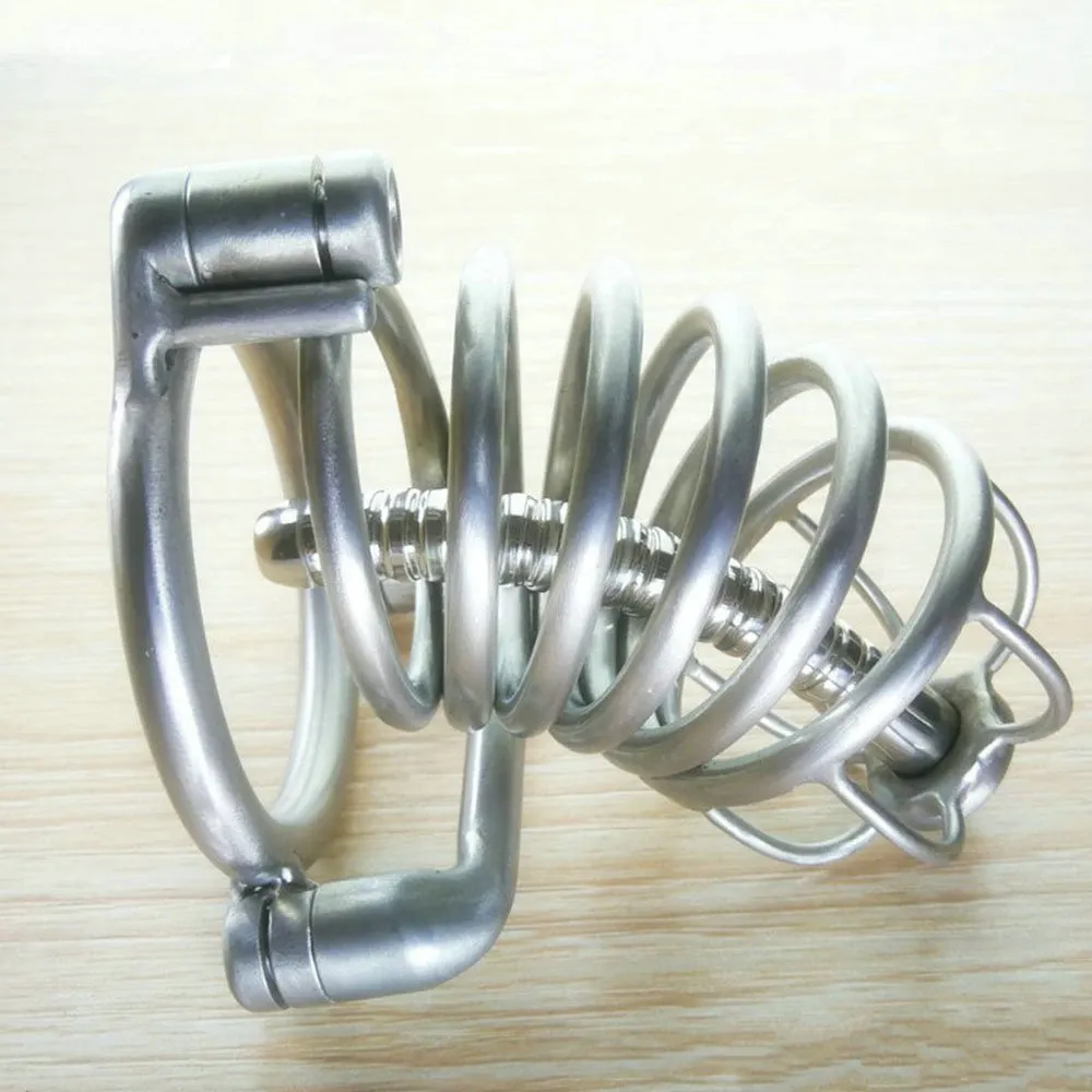 Male Chastity Devices Latest Bondage Restraint Enforcer Long Birdlocked Bird Cage Sex Harness Permanent Cbt Urethral Penis Slave Training Lock Ring Body Harness