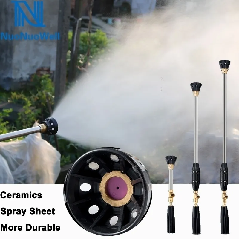 Agriculture Metal Heavy Duty High Pressure Pesticides Spray Gun Fruit Tree Power Sprayer Ultra Fine Mist Adjustable Car Washing 201204