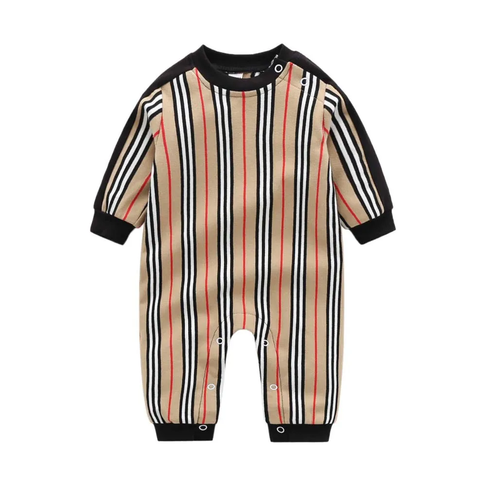 Vestiti per bebè Desiger Pagliaccetti per bebè Primavera Autunno Pagliaccetto Cotone Bambini Designer Cartoon Bee Tute per neonato Abbigliamento