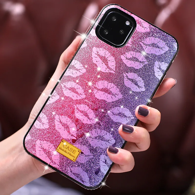Diamond Case Söt Bling Rhinestone Sparkle Glänsande Crystal Bumper Fodral för iPhone 13 12 Pro Max Tjejer Kvinnor Skyddande 3D Handgjord Telefon Skydd