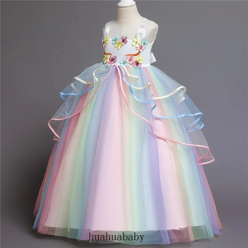 Vestido de sales princesa longo infantil