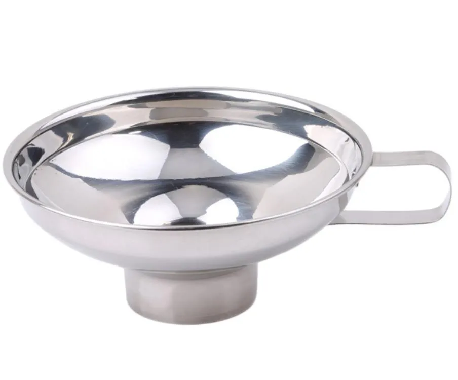 Home Garden Kitchen Dining Bar Colanders Strainers Stainless Steel Mouth Canning Funnel Hopper Filter For Regular Jars Cooking