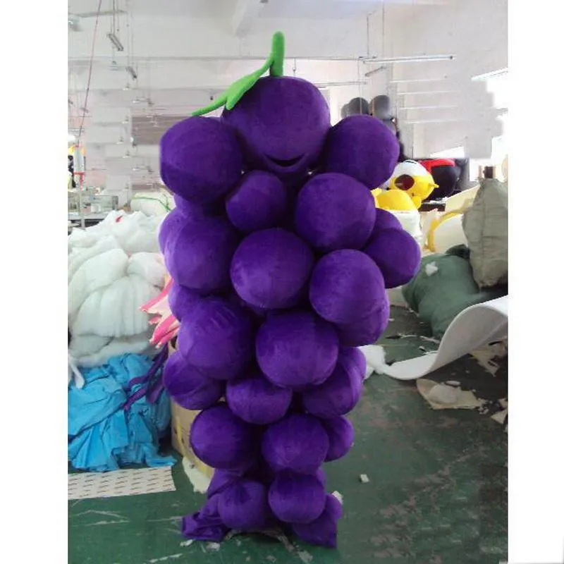 2019 Fabbrica professionale calda Super mascotte dell'uva Costumi Crayon Cartoon Apparel Festa di compleanno Masquerade