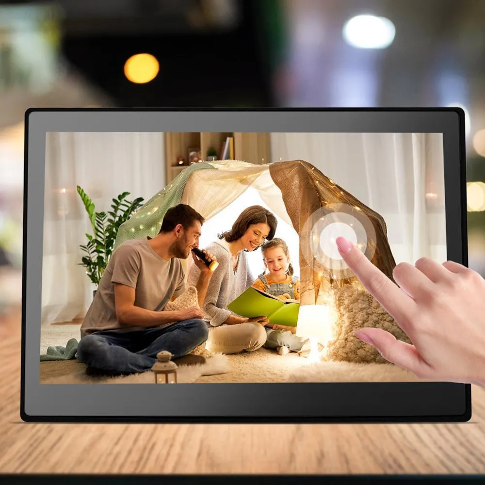 10.1 Inch IPS HD Touch Screen 1280*800 Digital Photo Frame Bluetooth WIfi  Player MP3 MP4 Quad Core Processor Calendar Clock App For Windows 201212  From Cong09, $113.23
