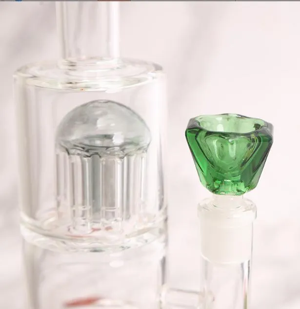 2022 nouveaux bols en verre en forme de diamant bol à fumer bol à tabac taillé en diamant avec joint mâle 14.5mm 18.8mm