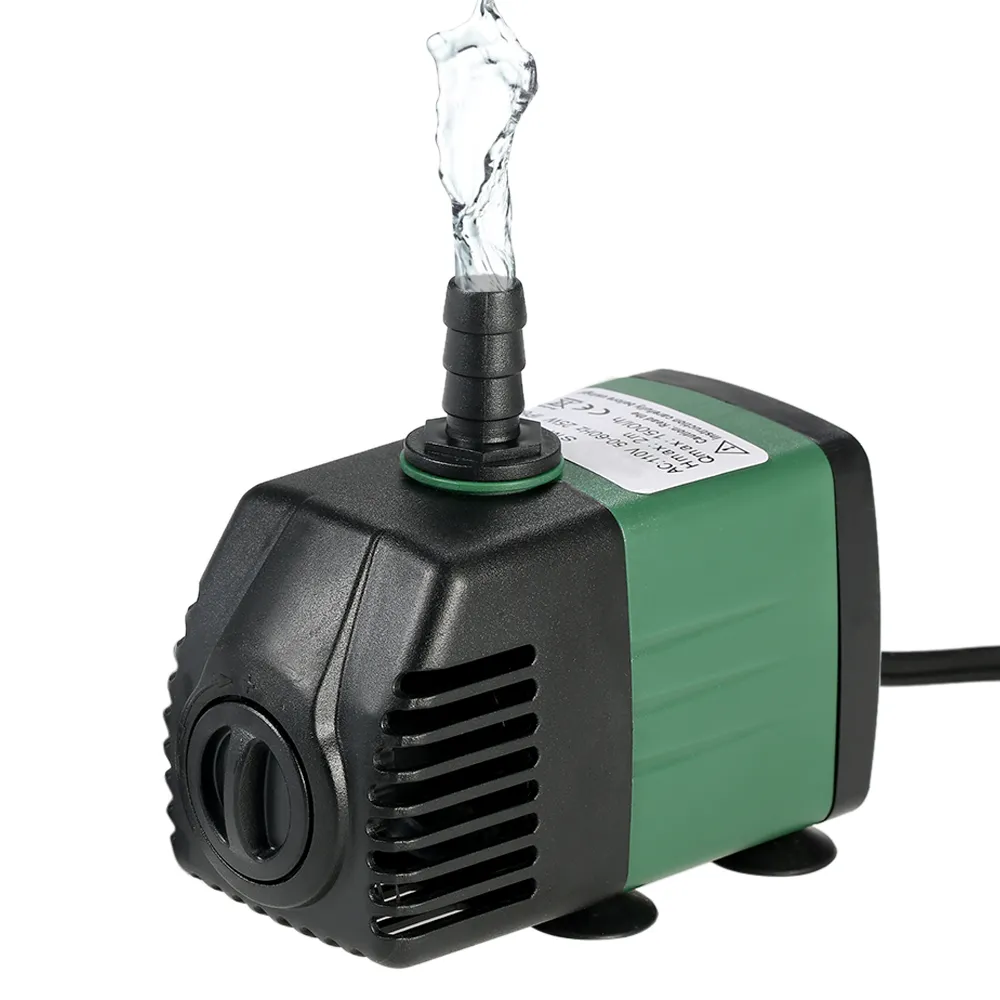 1500L / H 25W Dämpbar Vattenpump för Aquarium Tabletop Fountains Pond Water Garden Hydroponic Systems 2 munstycken AC220-240V Y200922