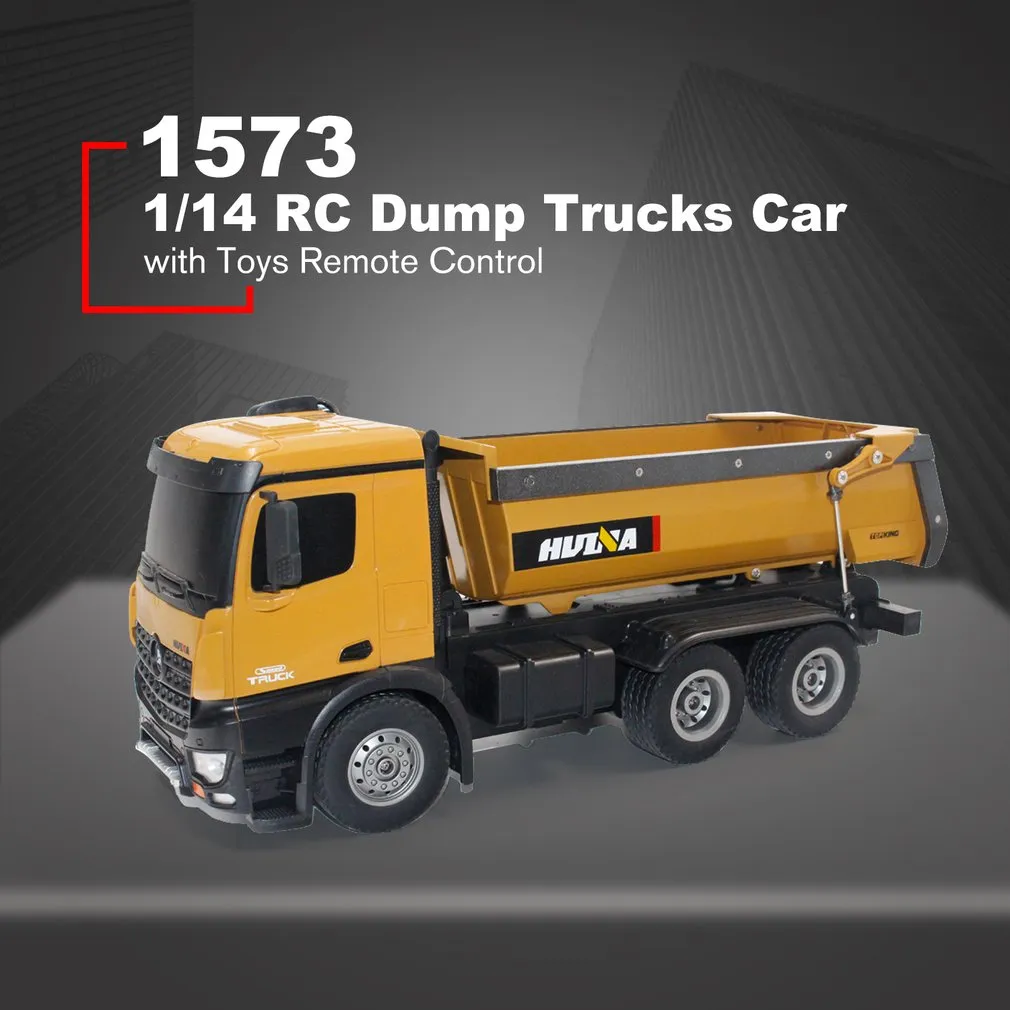 efaso Huina 1573 RC Dump Truck, 10 Channel Dump Loader Dump Truck