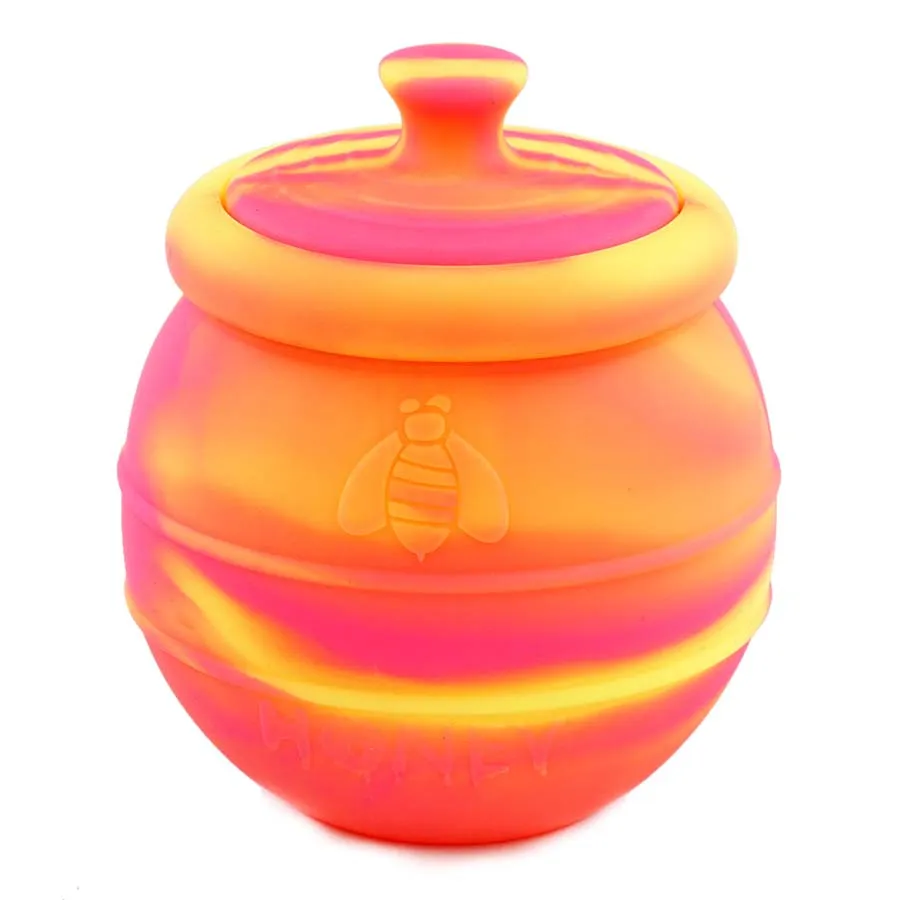 500ml silicone container bee jars Nonstick containers Smoking Pipe Accessories dry bottle multifunctional storage box oil jar unbreakable