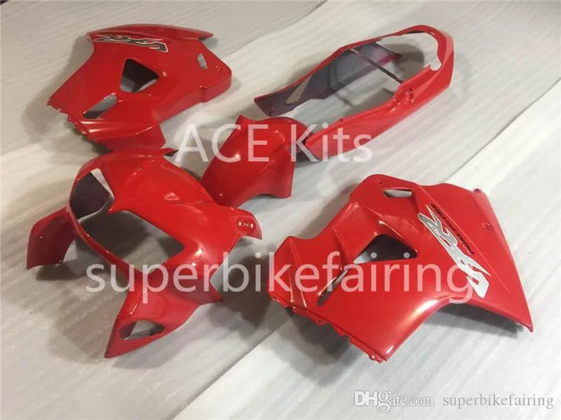 Motorcykel Fairing Kit för Honda VFR800 VFR 800 1998 1999 2000 2001 ABS Red Fairings A1666