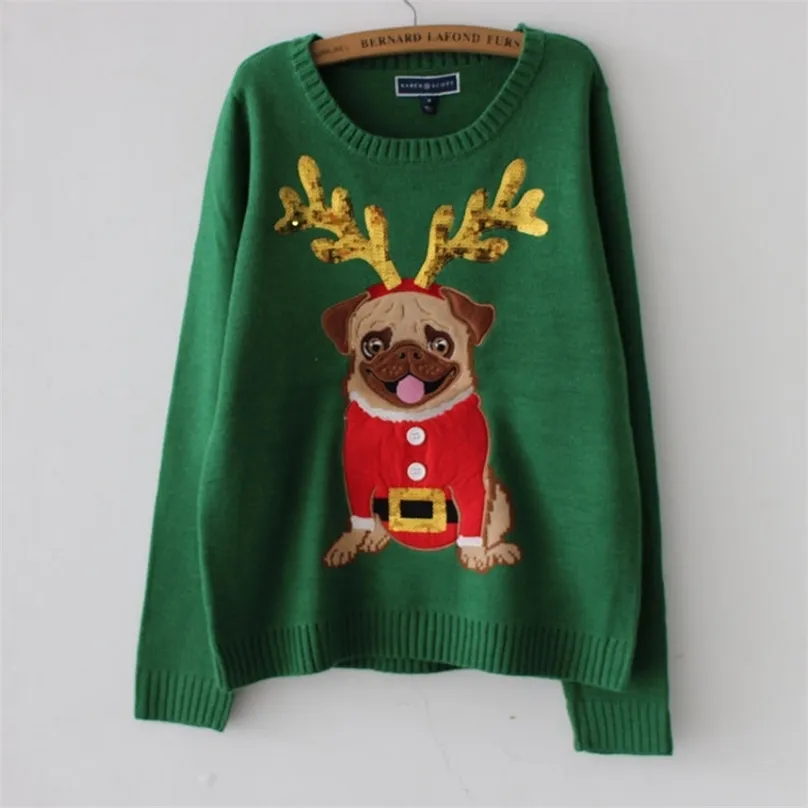 Womens pug sweater hotsell