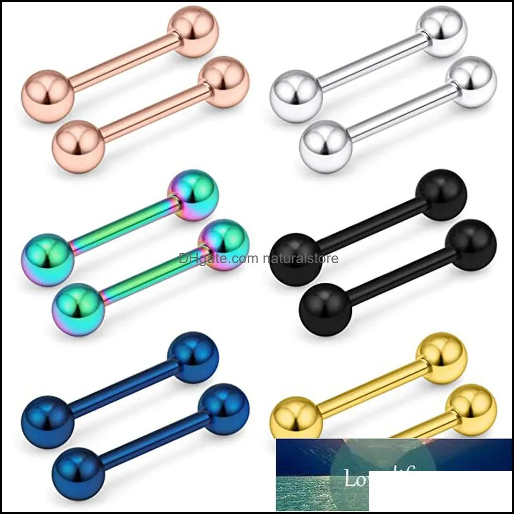 12G Stainless Steel Externally Threaded Pa Tongue Nipple Shield Barbell