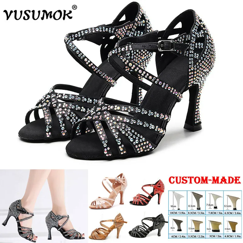 Zapatos de baile latino para mujer, zapatos de baile de salsa para sala de  baile de 2.5 y 3 pulgadas